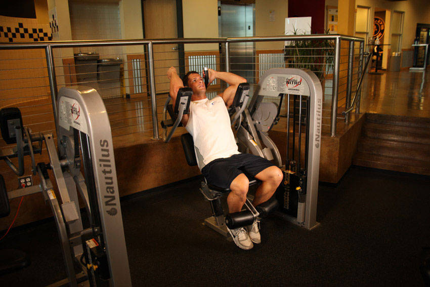 Ab Crunch Machine - starting position