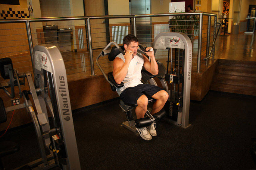 Ab Crunch Machine - ending position