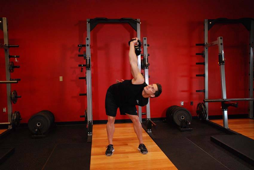 Advanced Kettlebell Windmill - ending position