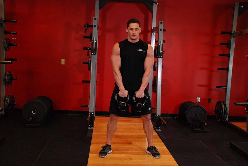 Alternating Hang Clean - starting position