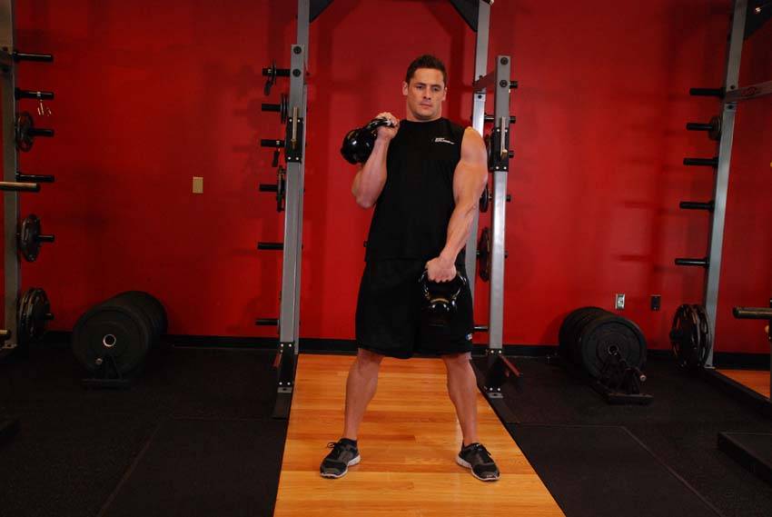 Alternating Hang Clean - ending position