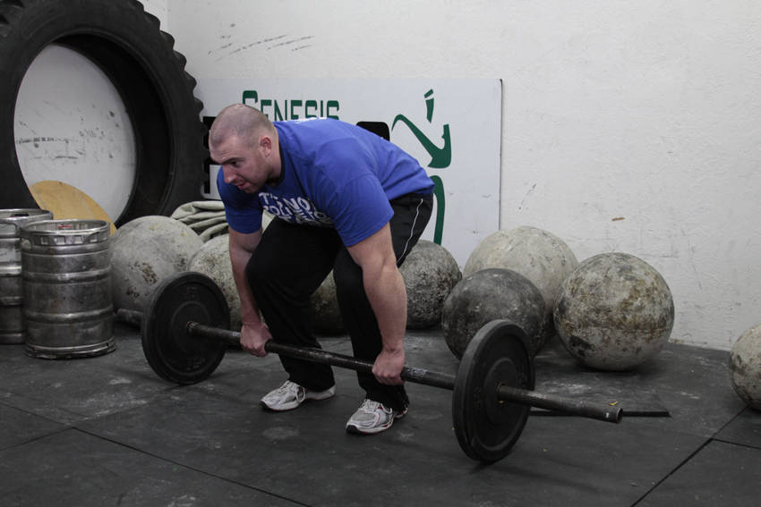 Axle Deadlift - starting position