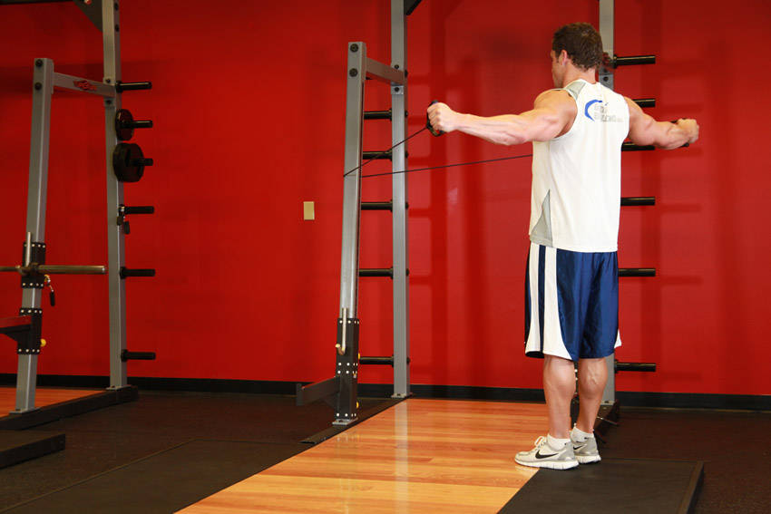 Back Flyes - With Bands - ending position