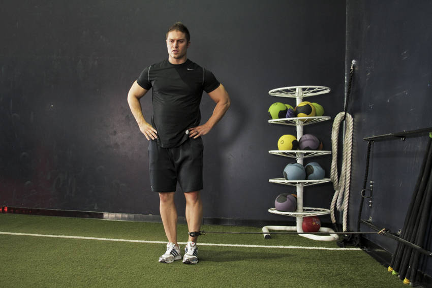 Band Hip Adductions - ending position