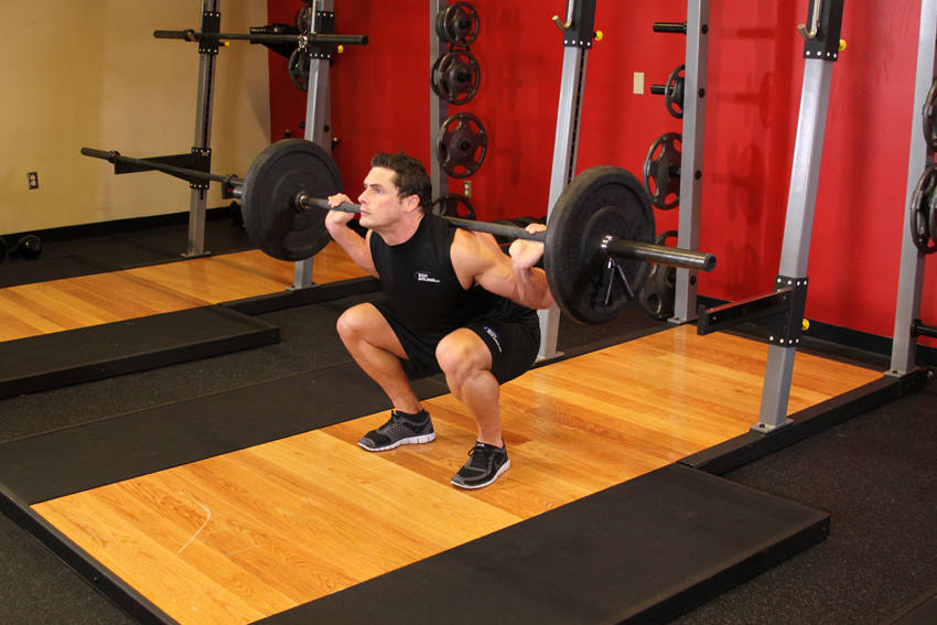 Barbell Full Squat - ending position