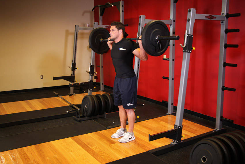 Barbell Lunge - starting position