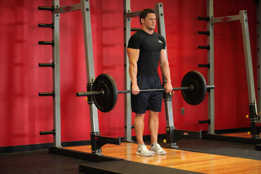 Barbell Shrug - starting position
