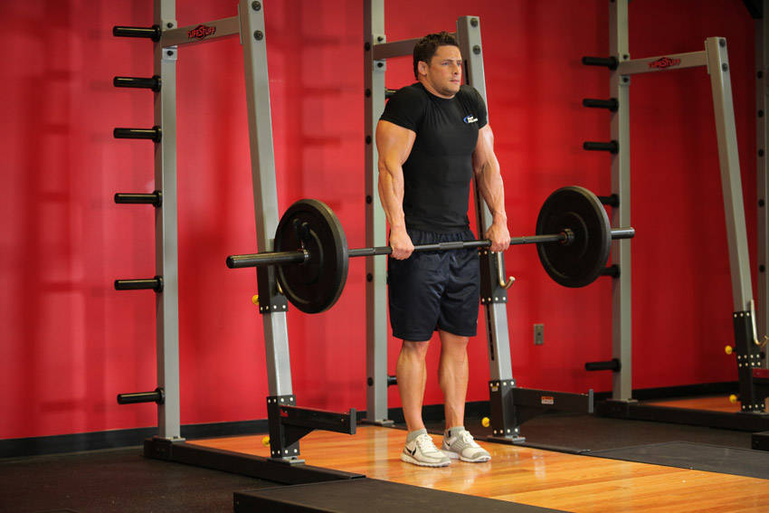 Barbell Shrug - ending position