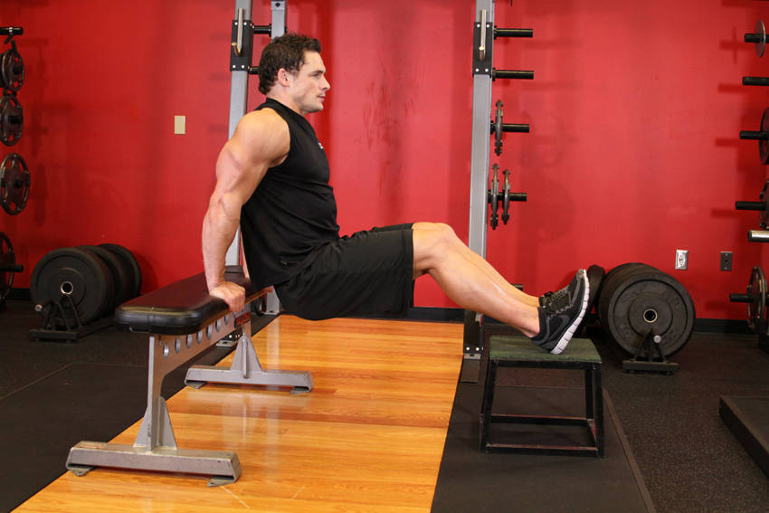 Bench Dips - starting position