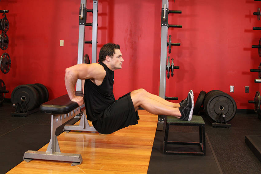 Bench Dips - ending position