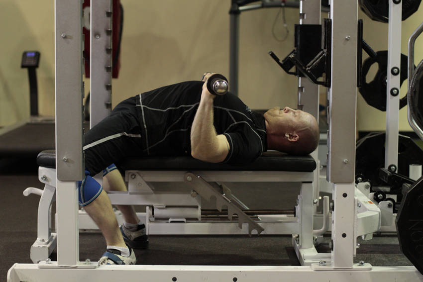 Bench Press - Powerlifting - ending position