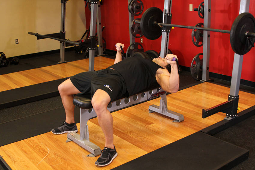 Bench Press - With Bands - starting position