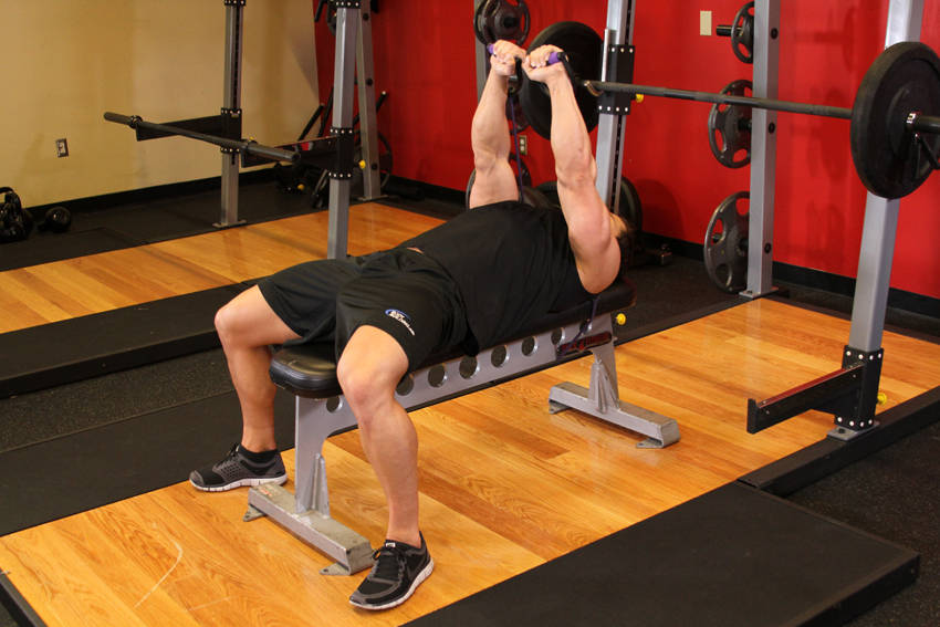 Bench Press - With Bands - ending position