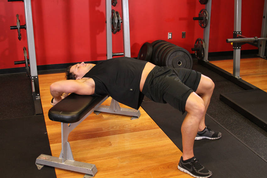 Bent-Arm Dumbbell Pullover - ending position