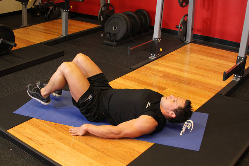 Bent-Knee Hip Raise - starting position