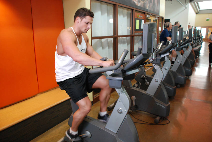 Bicycling, Stationary - starting position