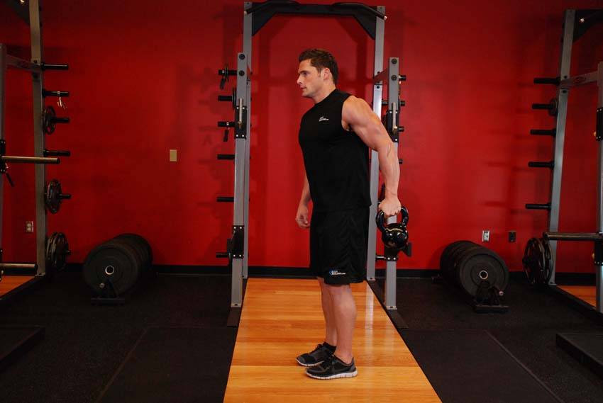 Bottoms-Up Clean From The Hang Position - ending position