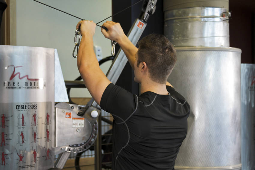 Cable Rear Delt Fly - starting position