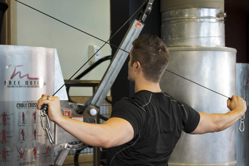 Cable Rear Delt Fly - ending position