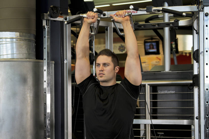Cable Shoulder Press - ending position