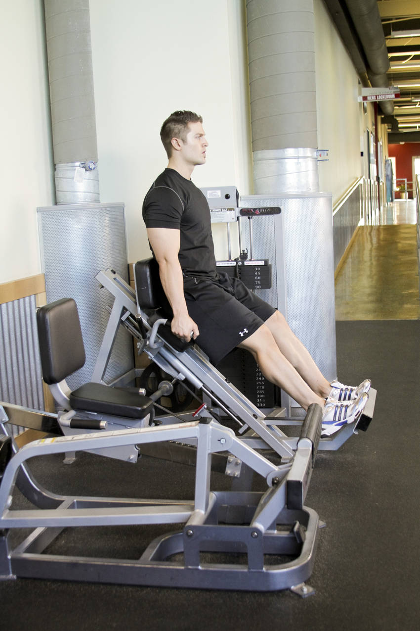 Calf Press - ending position