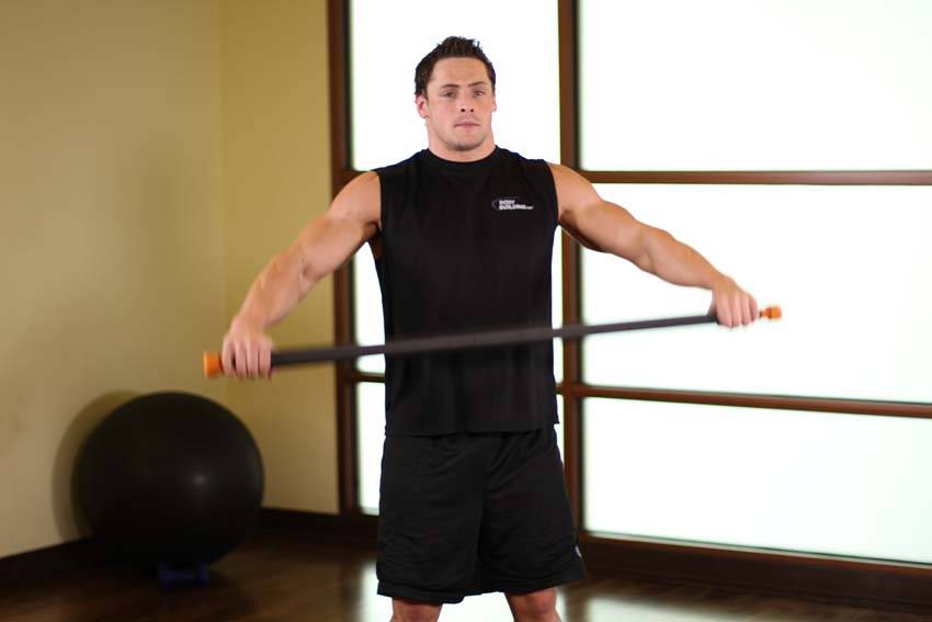 Chest And Front Of Shoulder Stretch - starting position