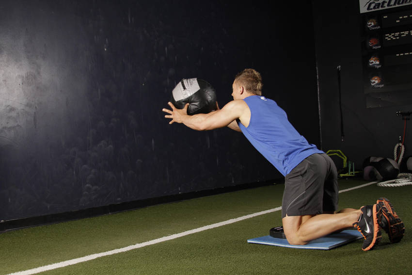 Chest Push (multiple response) - ending position