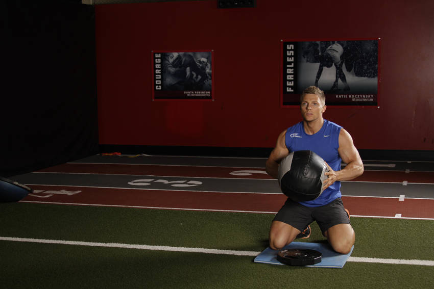 Chest Push (single response) - starting position