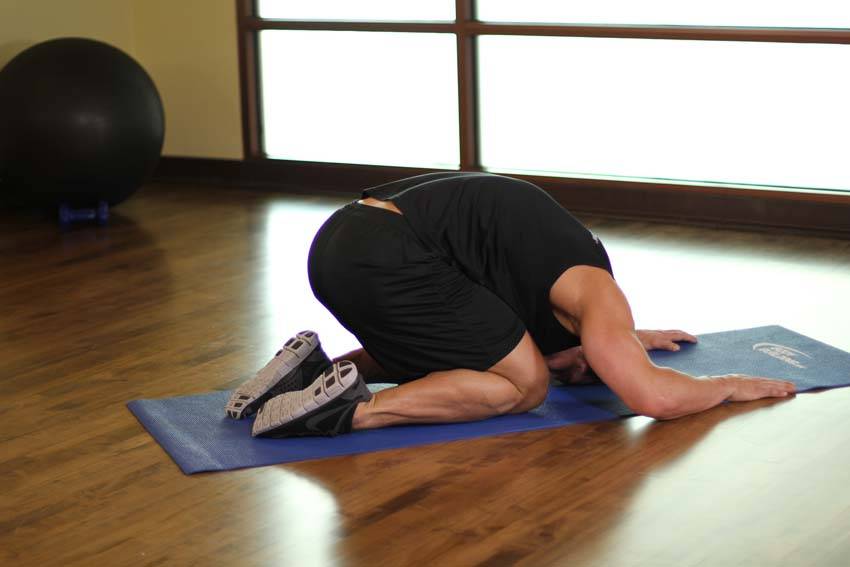 Child's Pose - starting position