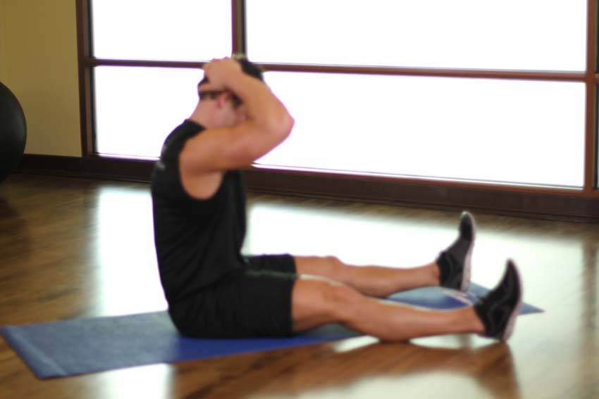 Chin To Chest Stretch - starting position