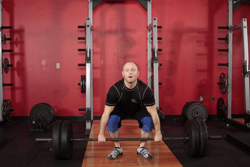 Clean Deadlift - starting position