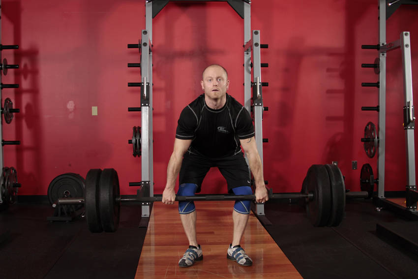 Clean Deadlift - ending position
