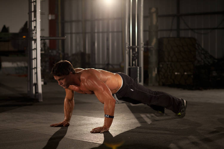 Clock Push-Up - starting position