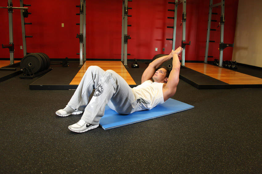 Crunch - Hands Overhead - ending position