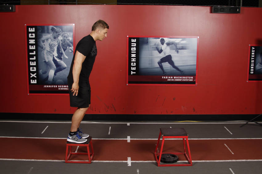 Depth Jump Leap - starting position