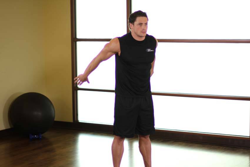 Dynamic Back Stretch - starting position