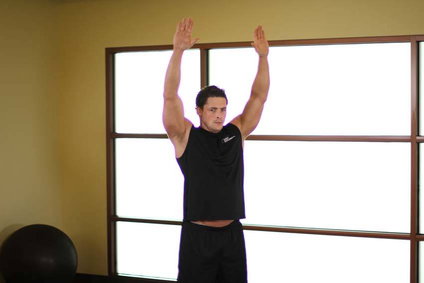 Dynamic Back Stretch - ending position