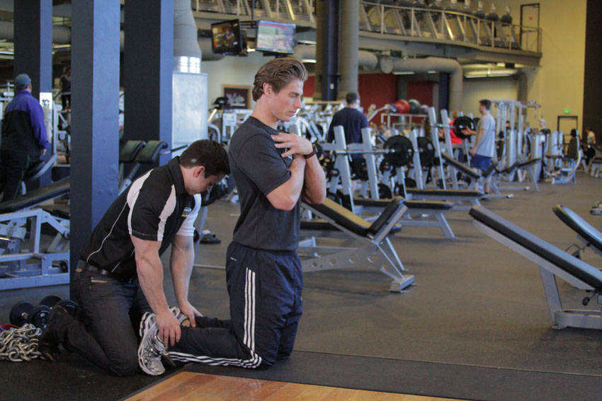 Floor Glute-Ham Raise - starting position