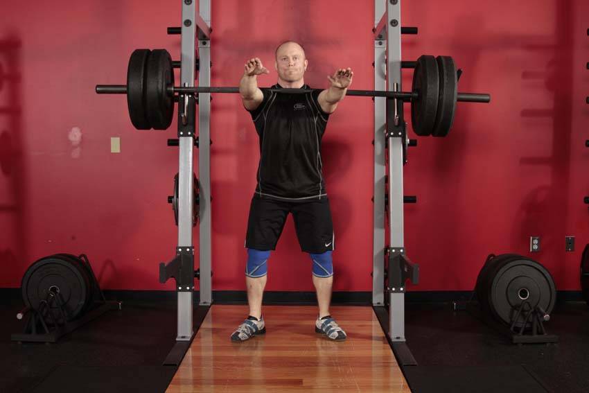 Frankenstein Squat - starting position