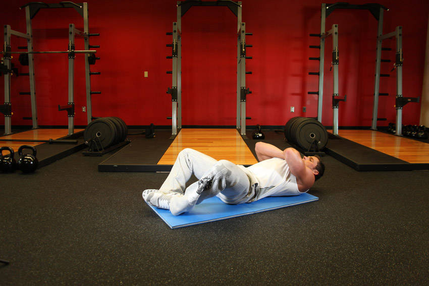 Frog Sit-Ups - starting position