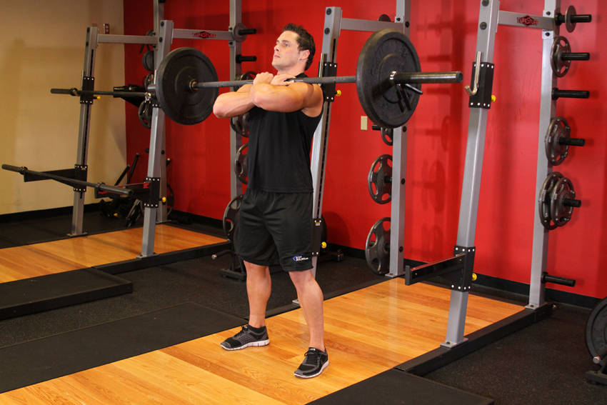 Front Barbell Squat - starting position