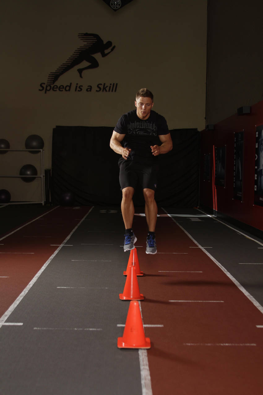 Front Cone Hops (or hurdle hops) - ending position