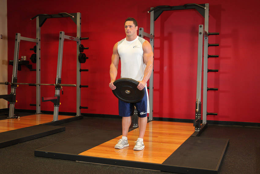 Front Plate Raise - starting position