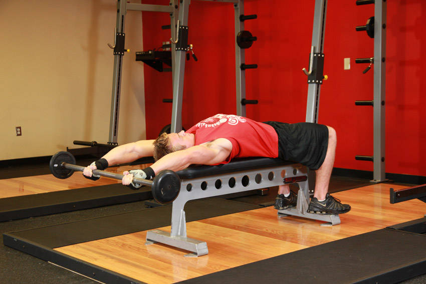 Front Raise And Pullover - ending position