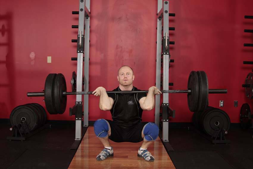 Front Squat (Clean Grip) - ending position