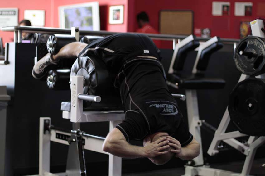 Glute Ham Raise - starting position