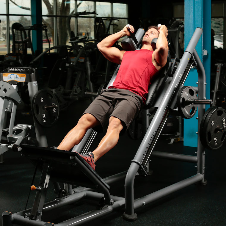 Hack Squat - starting position