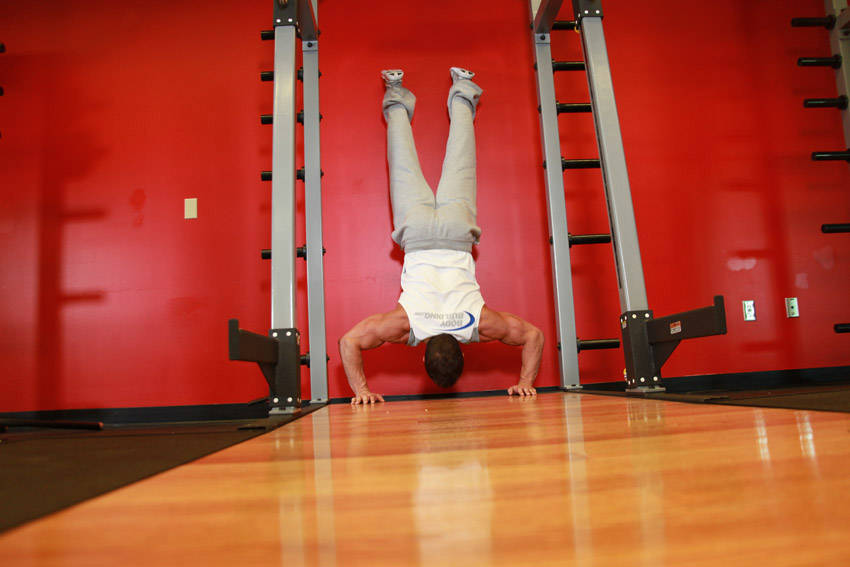 Handstand Push-Ups - ending position