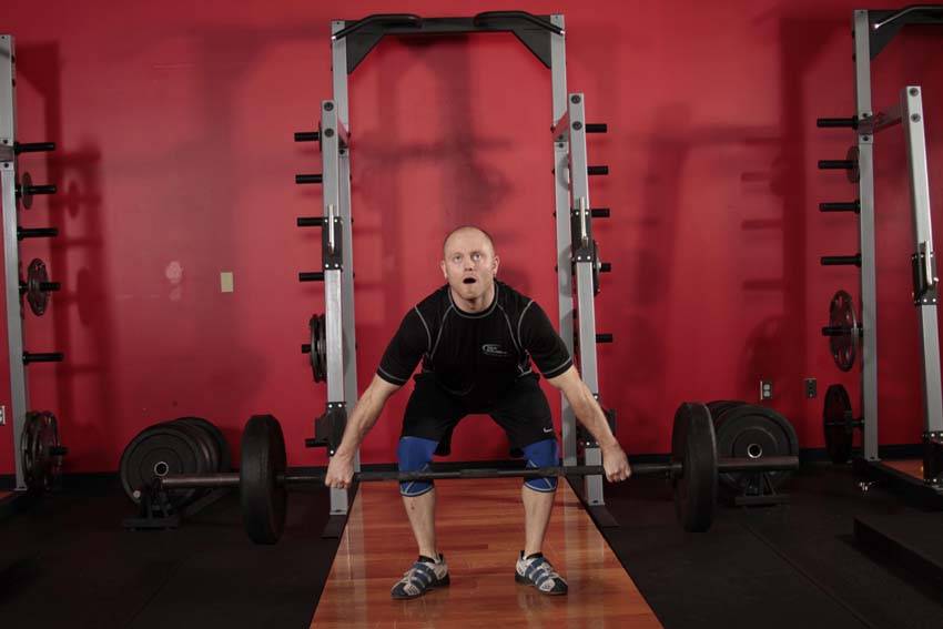 Hang Snatch - Below Knees - starting position