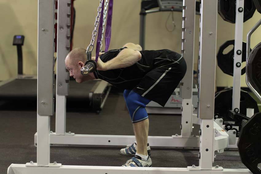 Hanging Bar Good Morning - starting position